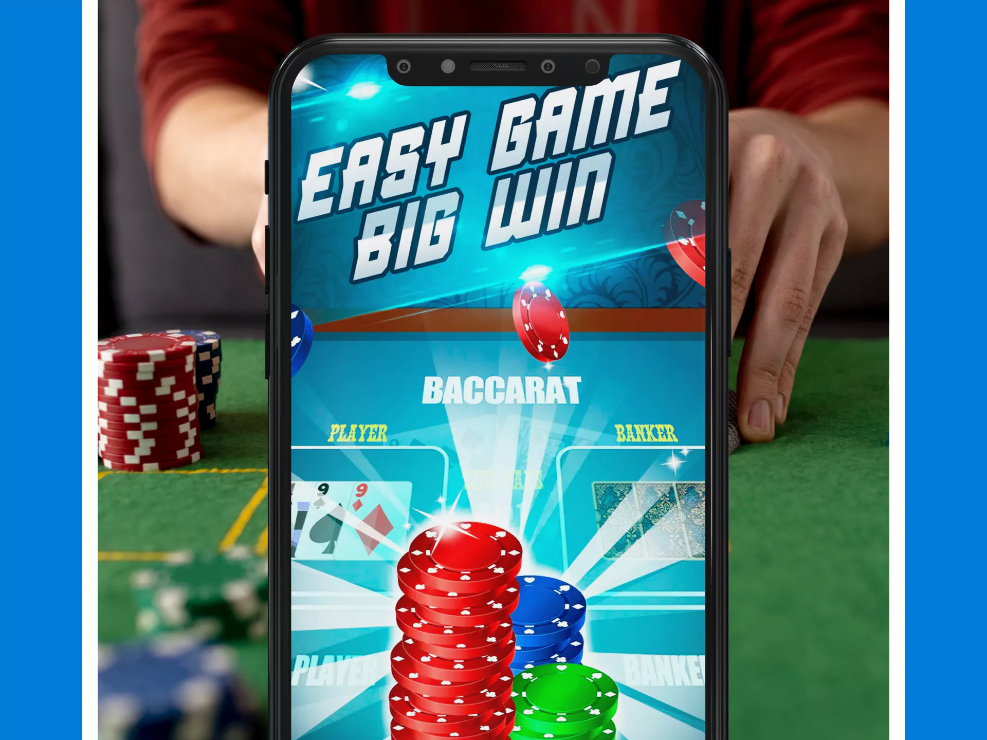 You can play baccarat through the Crickex app.