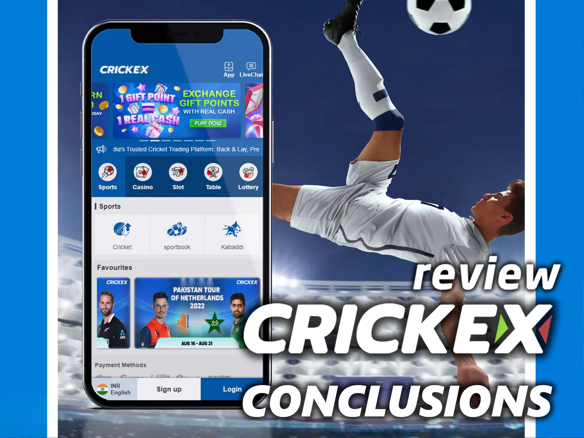 The Crickex app is great for online sports betting.