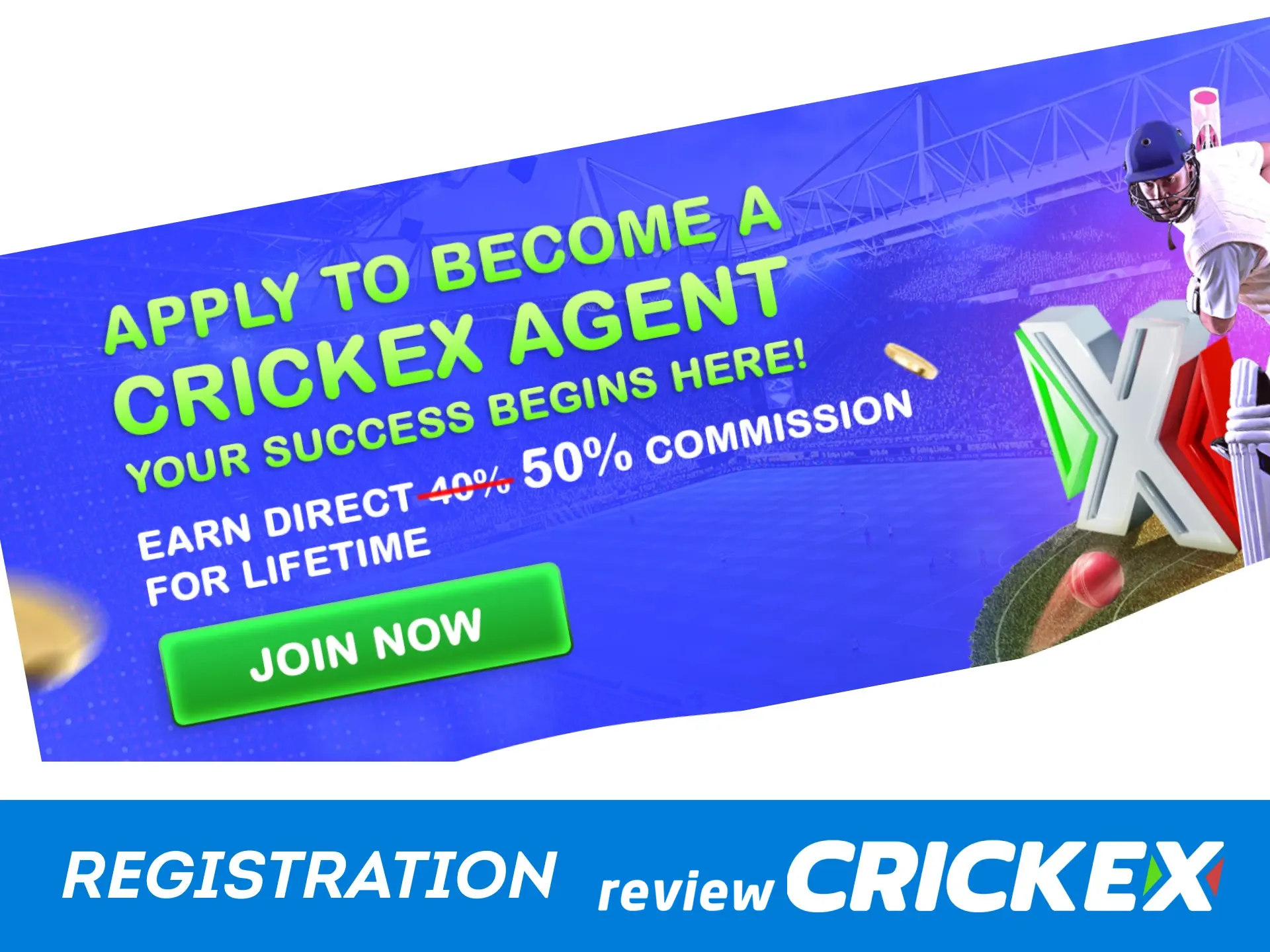Learn how to sign up for the Crickex affiliate program.