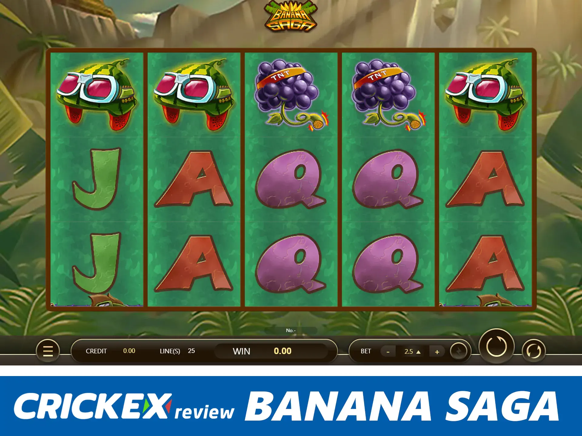 Play and win at banana saga slots.