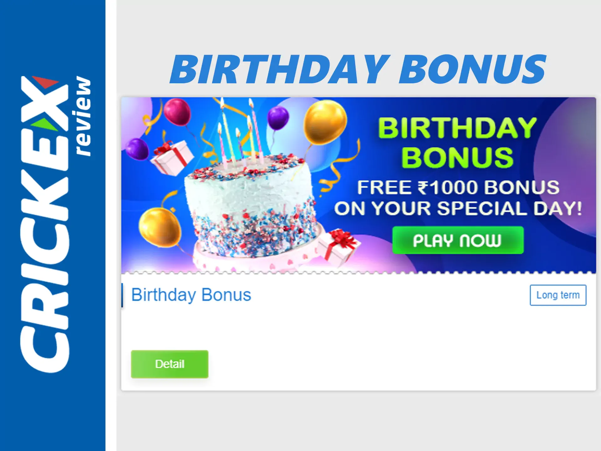 Get bonuses at your birthday.