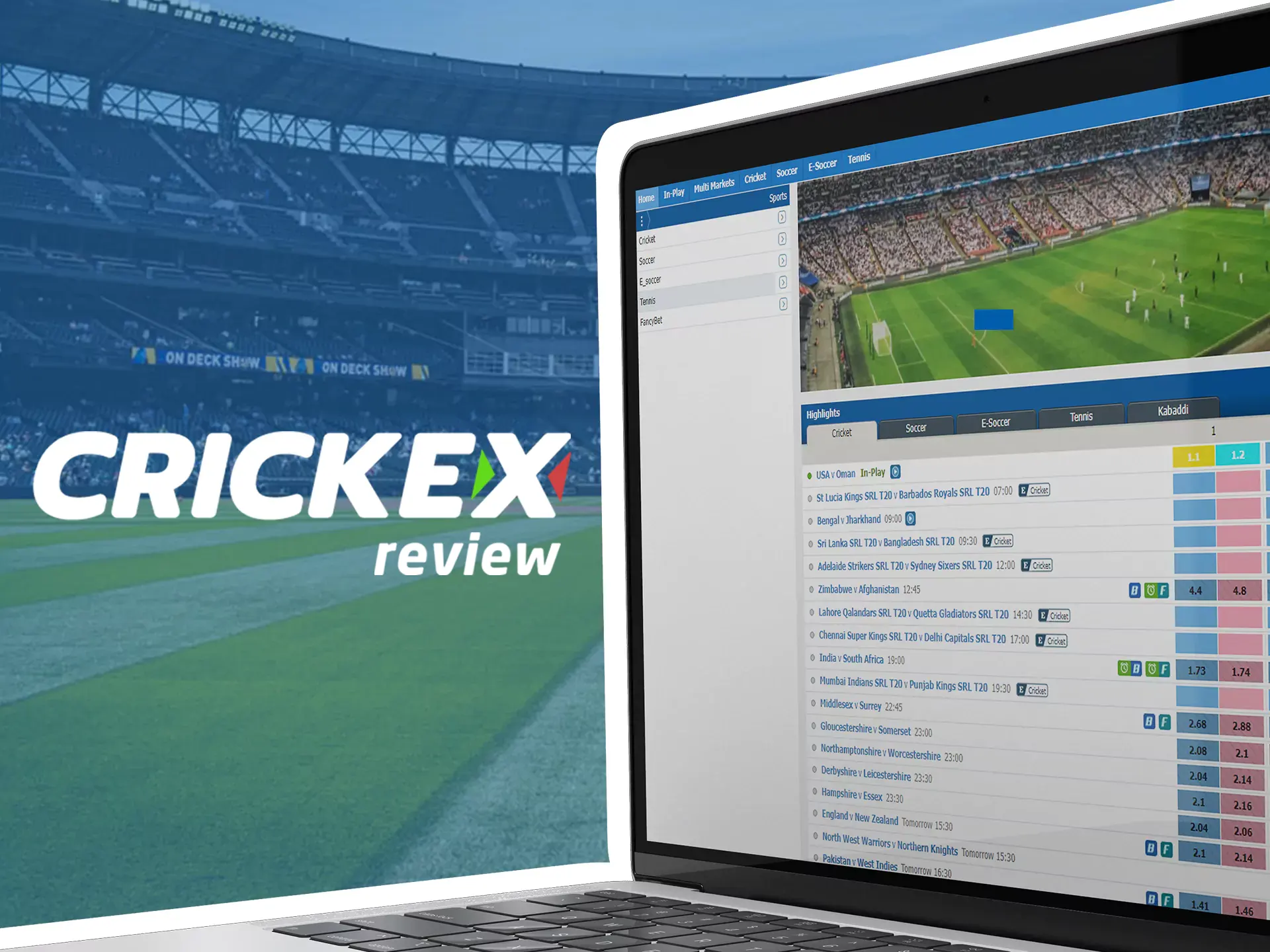 The official Crickex website operates legally in India.