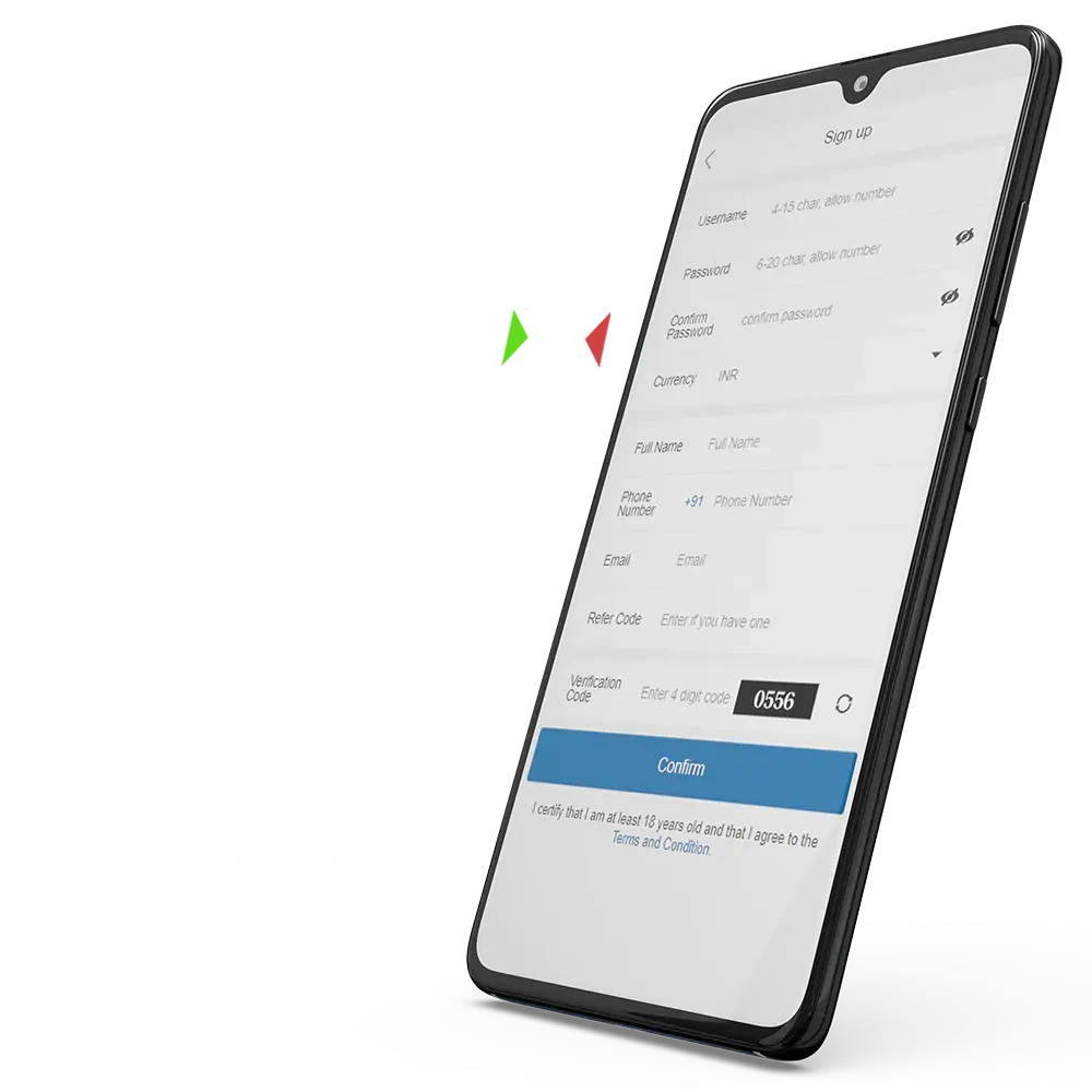 Create an account to start betting at Crickex.