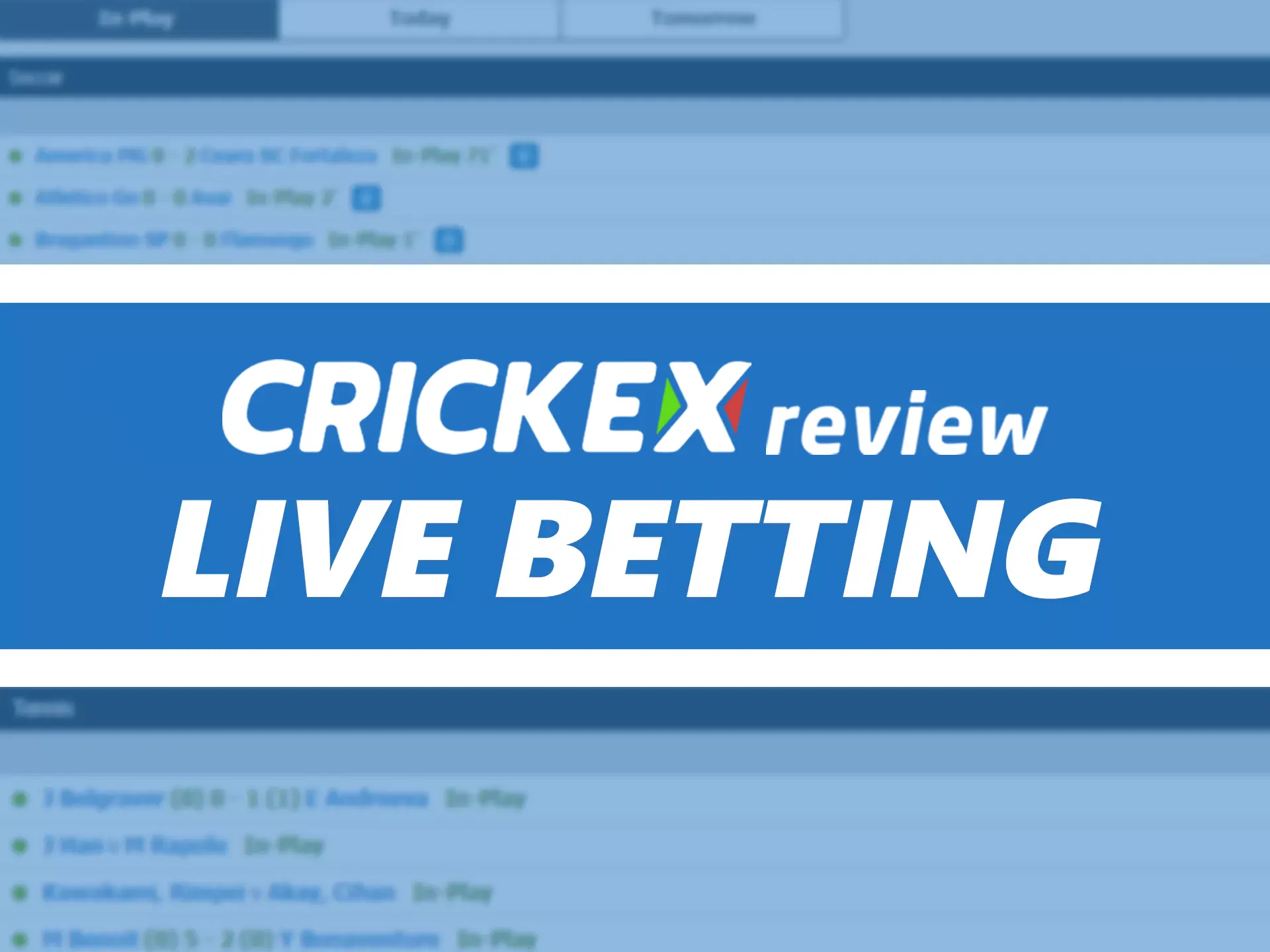 Bet on live matches at Crickex.