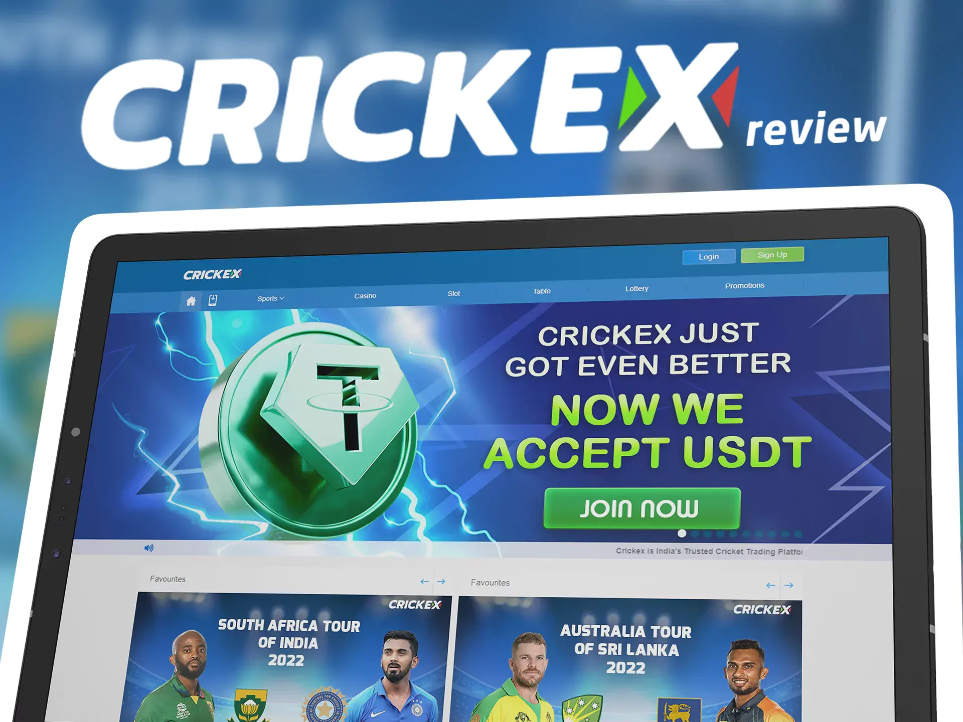 The mobile version of the Crickex website is available for all smartphones.