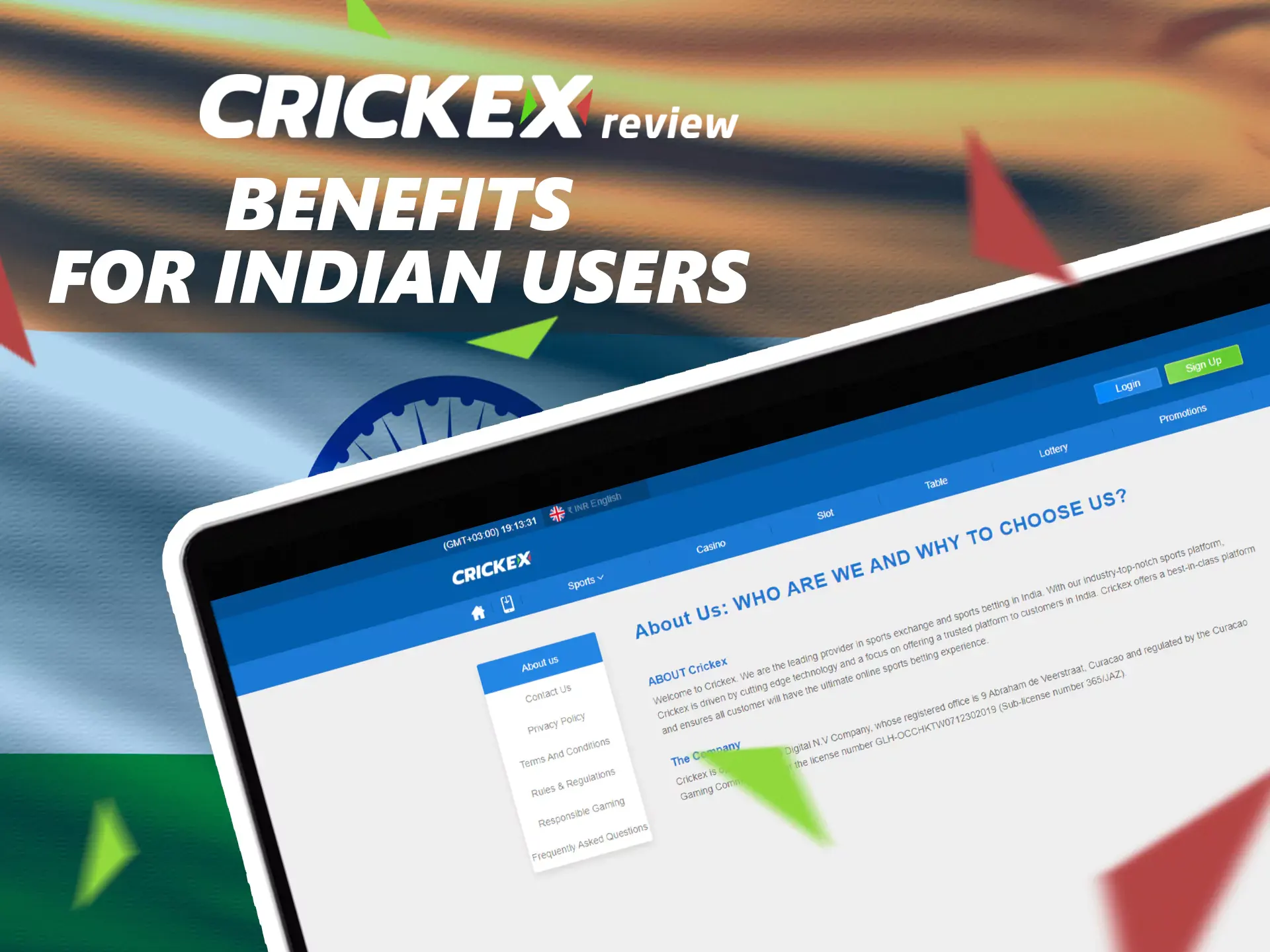Crickex is great for online sports betting in India.