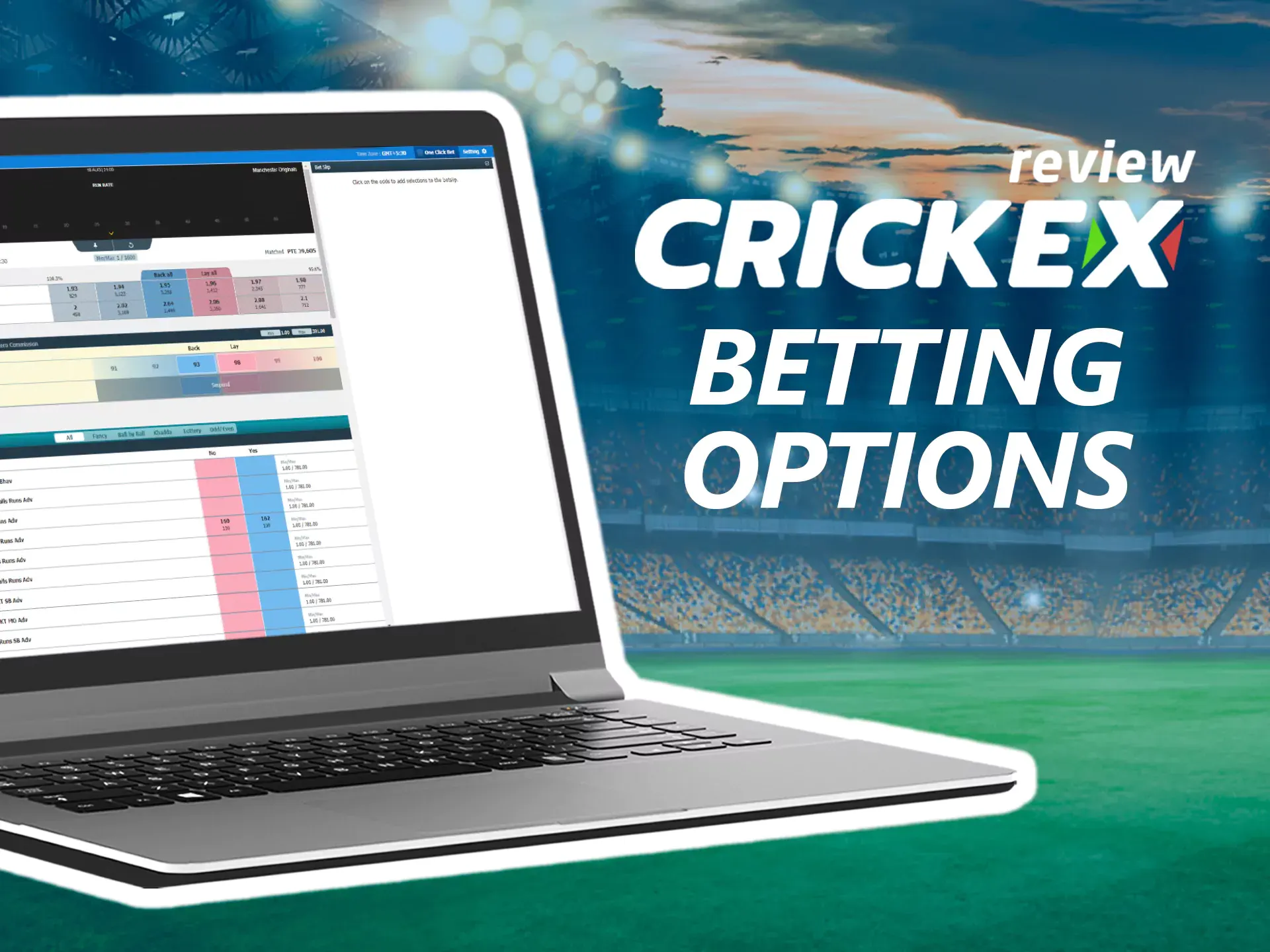 Crickex offers a variety of options for sports betting.