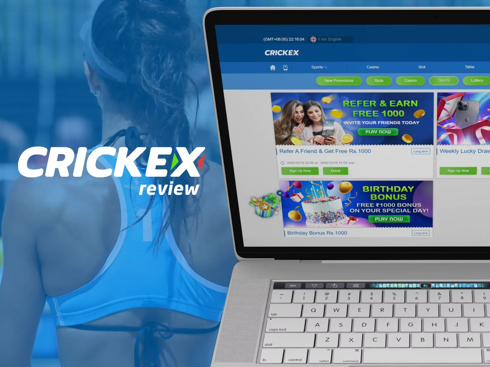 Get various betting bonuses from Crickex.